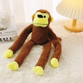 Chickpatti Indestructible Dog Toy Giant Multicolor Plush Dog Toys, Stuffed Squeaky Monkey Companion Dog Toy, Teeth Grinding Pressure Relief,Dog Toys for Aggressive chewers