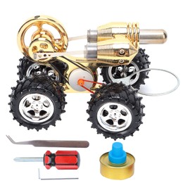Car Stirling Engine Kit stirling engine model 21X14x12 Cm Car Shaped Electricity Power Generator Mini Engine Kit Stirling Engine Car Model motor stirling Science Kits