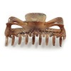 Avalaya Large Snake Print Shiny Acrylic Hair Claw/Clamp (Brown/Beige) -