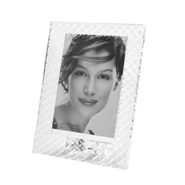 kitCom Crystal Diamond 5x7 Frame, Luxury Diamond Crystal Craft, Crystal Standing Photo Frame (Frame Size 7.48" x 9.44")