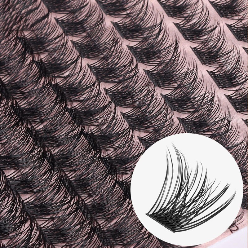 AYNKH Wimpern Extensions 144 Pcs C Curl Cluster Lashes DIY