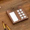 Hinourisha 8 Grid Portable Sketchbook Palette, Wooden Colour Palette Box,