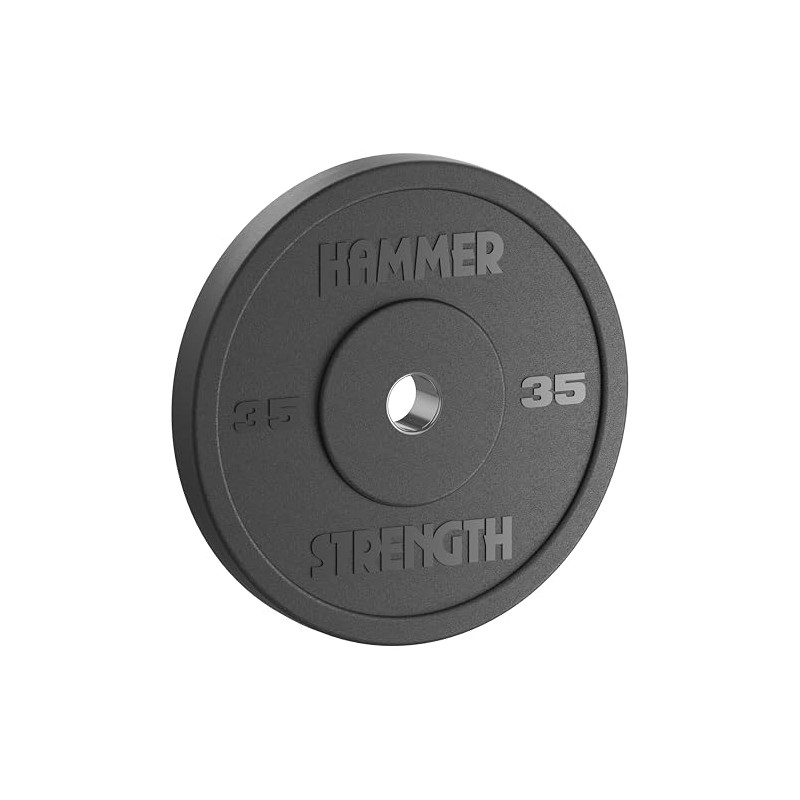 Hammer Strength 35Lb Black Standard Rubber Bumper Plate