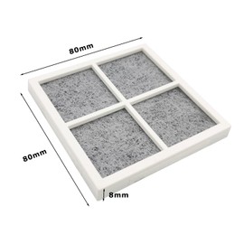 JDCMEI 3 Pack Fresh Air Replacement Air Filter, Filter Fridge Filter Pure N Naughty Refrigerator Air Filter Replacement, Activated Carbon Filter Replacement for LG LT120F Elite 469918 Fridge Freezer