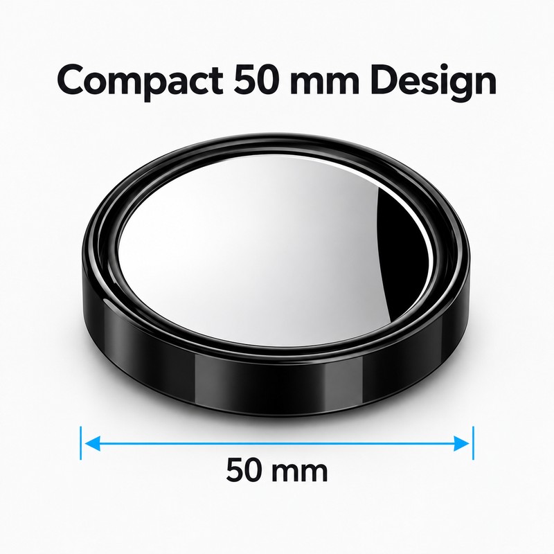 Round Blind Spot Mirrors for Car Side-View Assistance – Compact