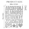 564Pcs 12 Sheets Self Adhesive Glitter Alphabet Letter Stickers 2