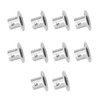 10Set Flanged Holder Base Thicken Stainless Steel Closet Rod Tube