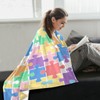 Blueangle Jigsaw Puzzle Throw Blanket Super Soft & Warm, 50x60