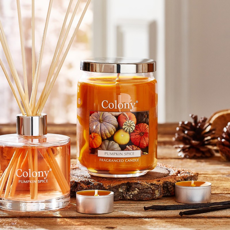 Colony Pumpkin Spice Large Jar, Up to 100hrs