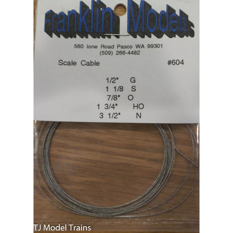 Franklin Models #604 All Scale Cable