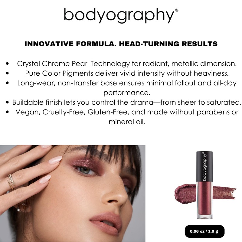 Bodyography Crystal Glide Liquid Eyeshadow - Smoky Topaz for Women