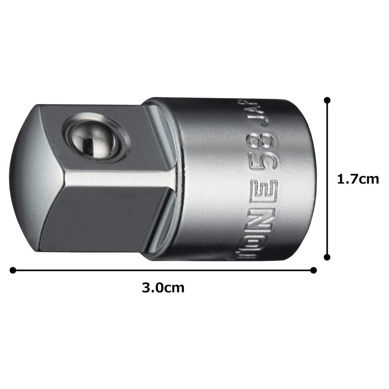 TONE Socket Adapter HP58 Insertion Angle 3/8" & 12.7mm (1/2")