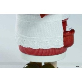 KWO Olbernhau Smoker Granny with Dumplings, 17 cm, Multi-Coloured