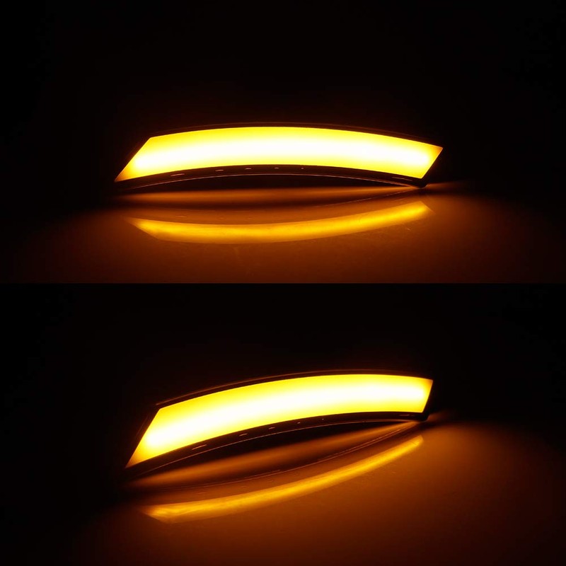 GTINTHEBOX Smoked Lens Amber LED Front Side Marker Lamps Compatible