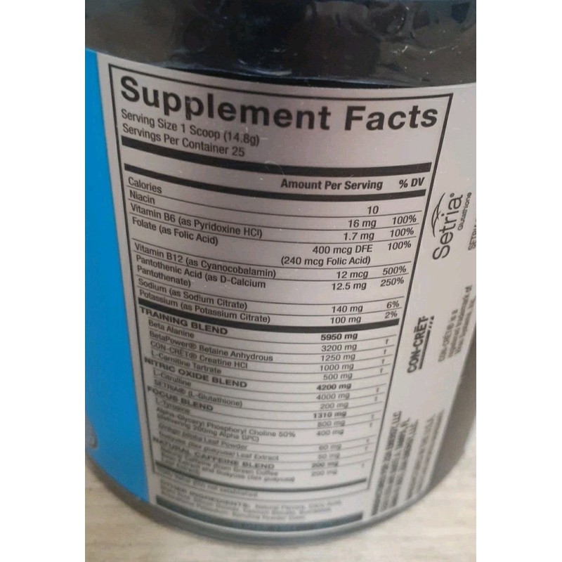 ZOA+ Zero Sugar PRE-WORKOUT Powder WILD BERRY NSF-CERTIFIED SPORT 13oz