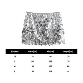 Sequin Skirt Glitter Skirt Glitter Skirt Sequin Skirt Women's Festival Sequin Skirt Silver Outfit Glitter Dress Sequin Summer Skirt Stage Performance Streetwear Disco Sequins Club Skirt Bodycon,
