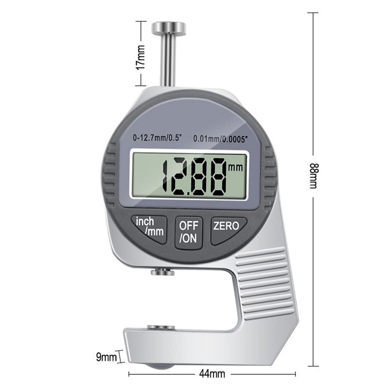 Smgda Digital Thickness Meter Measuring Tool, Electronic Thickness Meter, Measuring