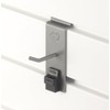 TRINITY Heavy Duty Slatwall Single Hooks with Spring-Lock, 2-Inches, Gray,