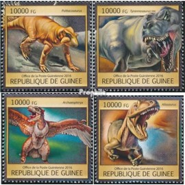 Guinea 11796-11799 (complete. issue) unmounted mint/never hinged ** MNH 2016 dinosaurs (Stamps for collectors) Amphibians/reptiles/dinosaurs
