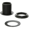 Lifegard Aquatics 1-1/2-Inch FPT x Slip Standard Threaded Bulkhead, Black