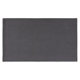 PANA Cotton Bath Mat Non-Slip • Shower Mat and Bath Mat • 100% Cotton Bath Mat Washable • Ökotex Certified • Size: 51 x 86 cm • Colour: Dark Grey