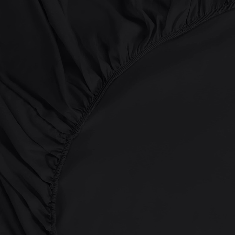 Utopia Bedding Fitted Sheet Small Double / 4ft, Black -