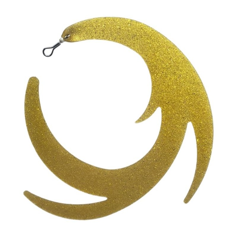 Dragon Wiggle streamer tails fly fishing predator 95mm (GOLD)