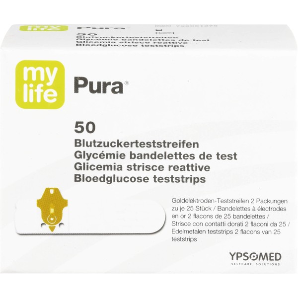 mylife Pura Blutzuckerteststreifen, 50 pcs. Test strips