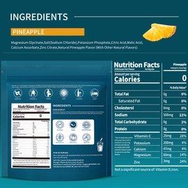 OZENKE OZENKE Electrolytes Powder Packets, Hydration Packets Sugar Free, Electrolyte Drink Mix Portable Electrolyte Packets for Rapid Hydration, Pineapple Flavor, 30 Sticks