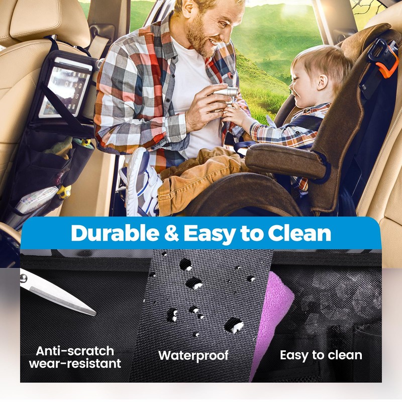Tsumbay 2-in-1 Car Seat Organizer for Front Seat, Hanging Car
