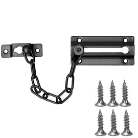 Door Security Chain Stainless Steel Door Chain Security Lock with 6 Screws Door Chain Lock Door Latch Guard Chain for Home, Hotel, Interior Doors and Windows