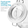 CoguZed 12 Pcs Rubber Seals for Glass Jars, Silicone Gasket