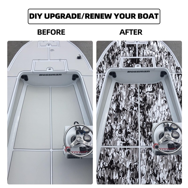 FOCEAN Boat Flooring EVA Foam Boat Decking Camo Marine Flooring