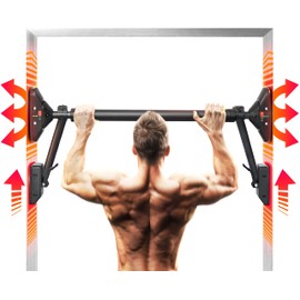 Pull Up Bar/Chin up bar Upper Body Workout Bar | Super Load-Bearing, Dual Security Locking Fitness Strength Training Equipment