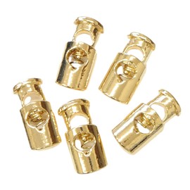 MYmama Metal Cord Stoppers Set of 5 String Fasteners (Gold)