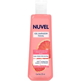 Gel Limpiador Facial Nuvel Con Extracto de Toronja Natural 235 ml Para Todo Tipo de Piel Ingredientes Naturales Limpieza Suave Profunda