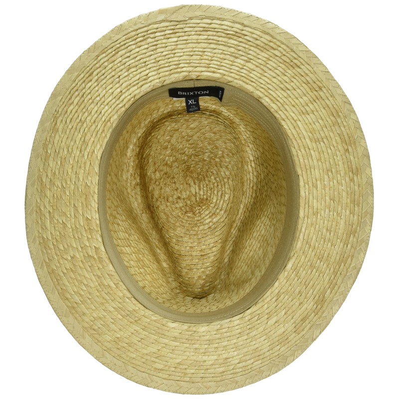 BRIXTON Men's Brimmed Hat, Natural/Brown