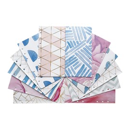 12 Pcs Cash Envelope for A6 binder with 6 holes, Budget Envelopes for Budget Planner Organizer Inserts (geometry)