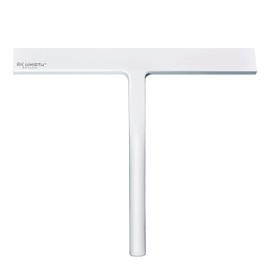 Shower Squeegee for Glass Doors, 10 Inch Width Silicone Rubber Blade Squeegee Window Cleaner Tool Squeegee for Shower Glass Doors Bathroom Mirror Car Window Tile - White