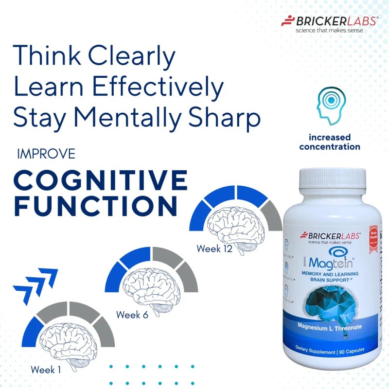 Magtein Magnesio L Threonate 90 Cpsulas Alta Absorcin