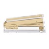 Punch & Stick | Acrylic Lucite Gold Stapler | Designer