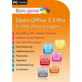 Büro genial Open Office 3.3 Pro & 1.000 Office Vorlagen