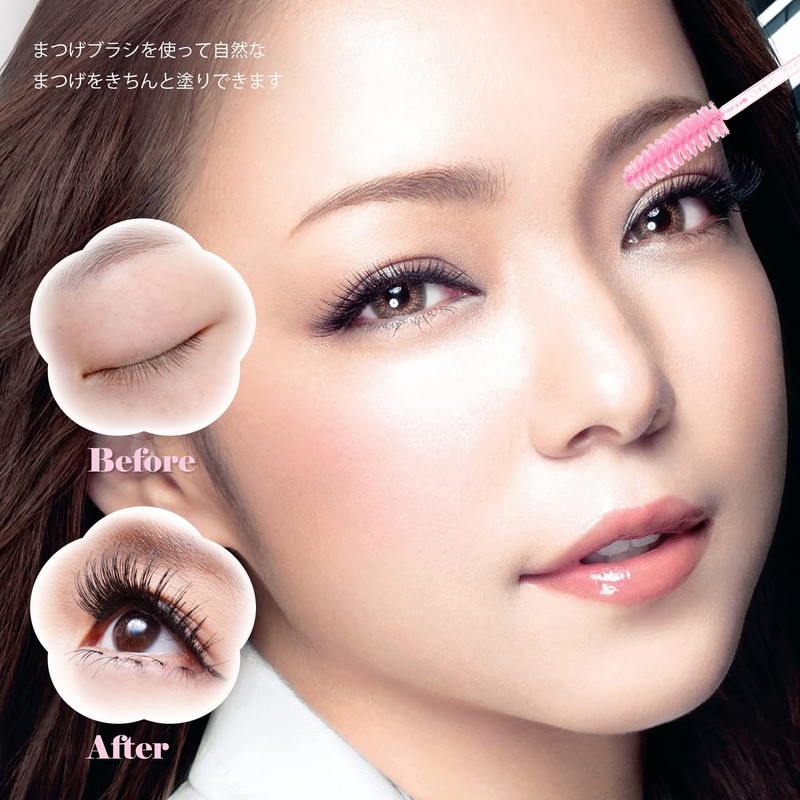 Disposable Eyelash Brushes 100pcs Annhua Eyebrow Brushes Disposable Makeup Brushes