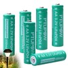 PTIJPOW AA 3.2V LiFePo4 650mAh Solar Battery, AA 3.2V Lithium