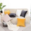 PiccoCasa Velvet Pillow Covers Throw Pillow Covers with Balls for