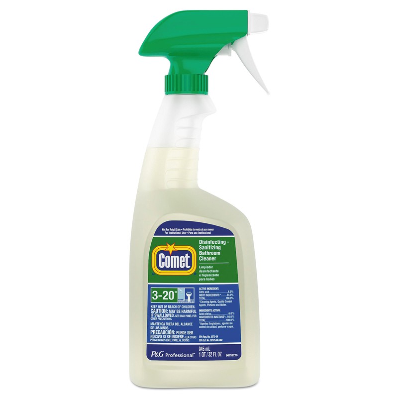 Comet 22569CT Disinfecting-Sanitizing Bathroom Cleaner, 32 oz. Trigger Bottle (Case