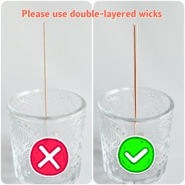 200pcs Wooden Candle Wicks 5.1 X 0.5 Inch Natural Candle Wood Wicks, Smokeless Wood Wicks for Candle Making（Wick Clip not Included）