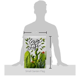 Breeze Decor Cactus Life Garden Flag Regional Southwest Desert Country Succulent Particular Area House Decoration Banner Small Yard Gift Double-Sided, Made in USA
