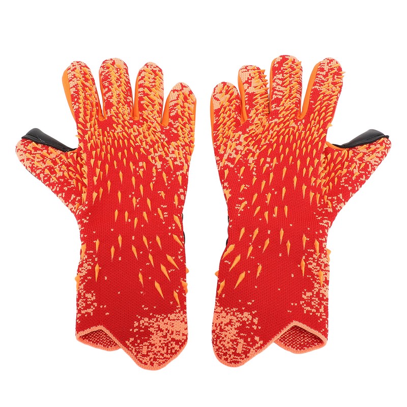 2pcs Soccer Gloves Nylon Polyurethane Fiber Latex Breathable Strong Grip