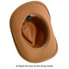 Lanzom Women Men Felt Wide Brim Western Cowboy Hats Belt